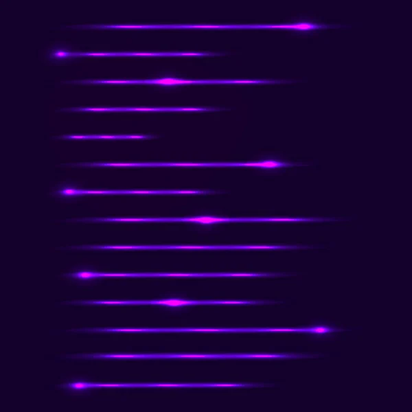 Tech Fond Abstrait Avec Des Lignes Lumineuses Des Rayures Néon — Image vectorielle