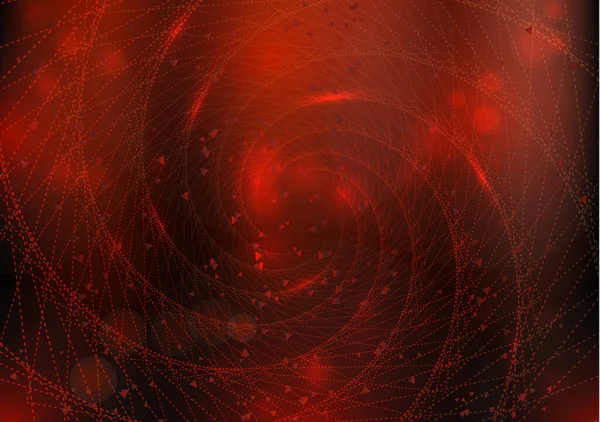 Абстрактный Геометрический Вихрь Яркий Фон Изогнутыми Блестящими Геометрическими Фигурами Пунктирными — стоковый вектор