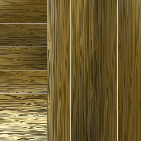Conjunto Texturas Madeira Vetorial Textura Madeira Clara Escura Ilustração Vetorial — Vetor de Stock
