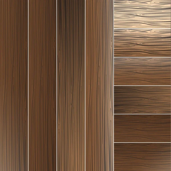 Ensemble Textures Vectorielles Bois Texture Bois Clair Foncé Illustration Vectorielle — Image vectorielle