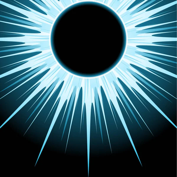 抽象的な宇宙 日食と創造的な背景宇宙 ベクターイラスト — ストックベクタ