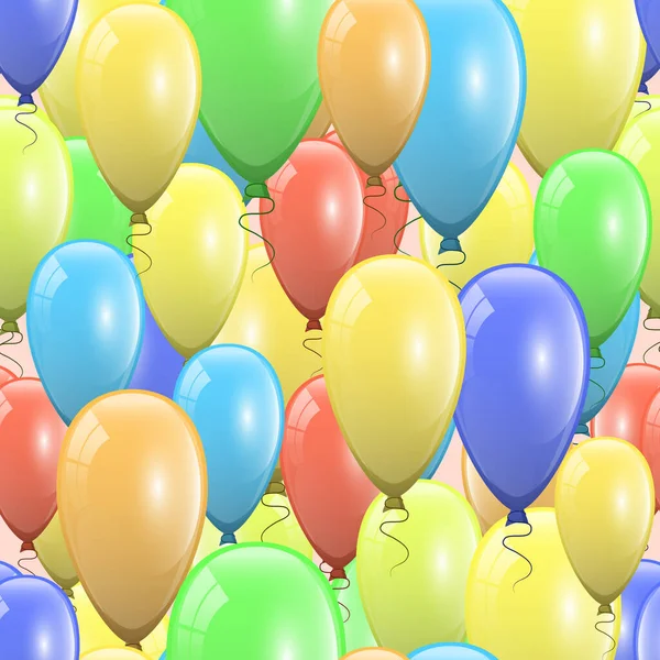 Hermoso Diseño Fondo Festivo Con Muchos Globos Colores Elemento Decoración — Archivo Imágenes Vectoriales