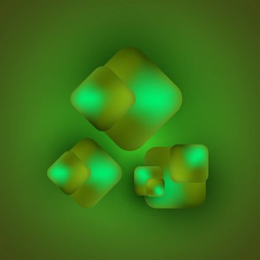 Geometrik şekiller kare ve eşkenar dörtgen. Ses tonu, parlak renkler, ağ. Tasarımın için soyut bir arkaplan. Vektör illüstrasyonu.