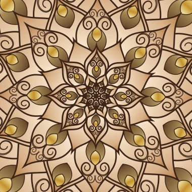 Broşür, mandala altın desenli kartpostal, doğu tasarımı. Şablon, İslam, Arap, Hintli, Osmanlı, Asya motifleri. İlk ve son sayfalar. Kullanımı ve düzenlemesi kolay. Vektör grafikleri