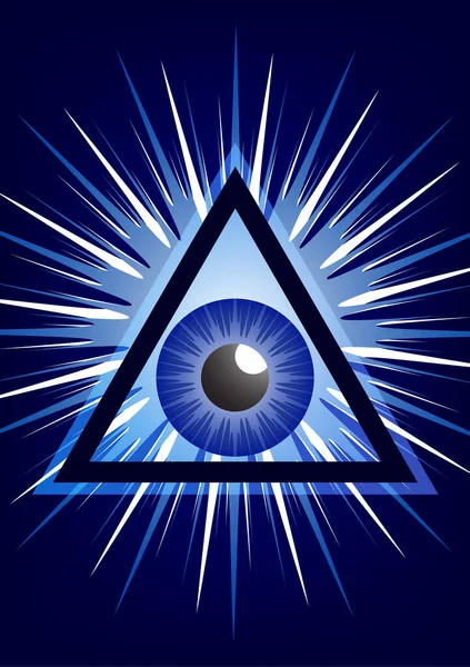 Simbolo Dell Occhio Onnipresente Dio Design Creativo Moderno Illustrazione Vettoriale — Vettoriale Stock