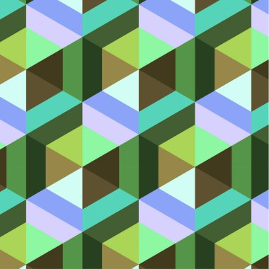 Parlak geometrik, kusursuz, tekrarlayan altıgen şekiller. Modern stil dokusu. Tekrar eden geometrik fayanslar. Ses efektli doğrusal monokrom küpleri. Vektör grafikleri.