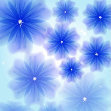 Parlak narin çiçek formunda soyut yaratıcı arkaplan - Vektör Grafikleri