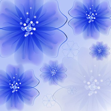 Parlak narin çiçek formunda soyut yaratıcı arkaplan - Vektör Grafikleri