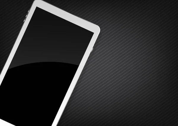 Moderní Bílý Dotykový Smartphone Tablet Chytrý Telefon Izolovaný Světlém Pozadí — Stockový vektor