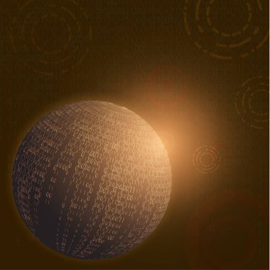 Modern soyut teknoloji iletişim konsepti, dijital devreler ve yenilikler çemberi, yüksek teknoloji gelecek, görsel veri dizisi konsepti. Küresel ağ arkaplan tasarımı Vektör illüstrasyonu