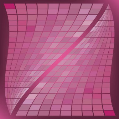 Parlak bir arkaplan üzerinde dalgalı mozaik olan soyut geometrik kompozisyon. Tasarımınız için vektör illüstrasyonu.