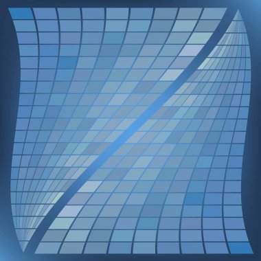 Parlak bir arkaplan üzerinde dalgalı mozaik olan soyut geometrik kompozisyon. Tasarımınız için vektör illüstrasyonu.