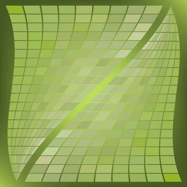 Abstrakte Geometrische Komposition Mit Einem Wellenförmigen Mosaik Auf Hellem Farbhintergrund — Stockvektor