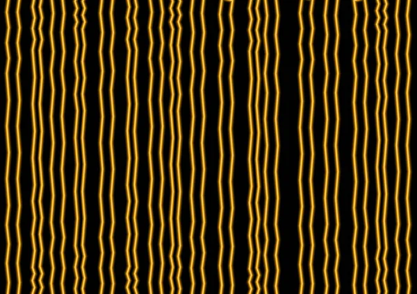 背景にネオンの輝き効果を持つ光沢のある色の黄金の波のデザイン要素 あなたのデザインのベクトルイラスト — ストックベクタ