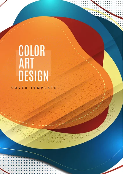 Des Formes Abstraites Lisses Qui Croisent Bannière Publicitaire Colorée Vendre — Image vectorielle