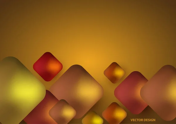 Moderne Trendige Hintergrund Der Farbigen Quadrate Form Von Volumetrischen Konvexen — Stockvektor