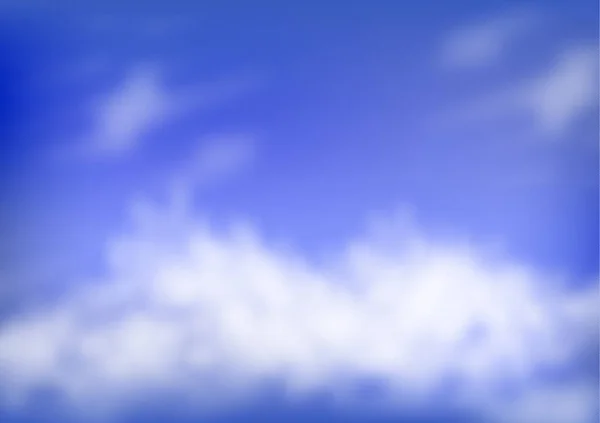 Голубое Небо Пушистые Облака Векторная Иллюстрация Вашего Нового Дизайна — стоковый вектор