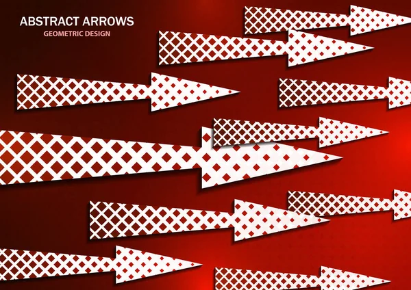 Helder Gekleurde Abstracte Achtergrond Creatieve Geometrische Pijlen Bedek Vierkanten Zijn — Stockvector