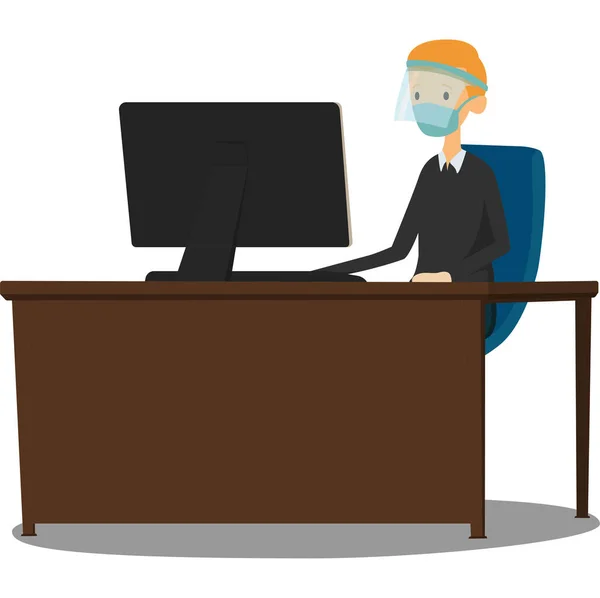 İşçi ağır salgın halindeyken ofiste çalışıyor