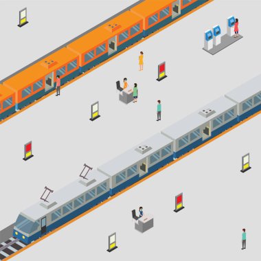 Tren istasyonu her zamanki gibi çalışıyor.