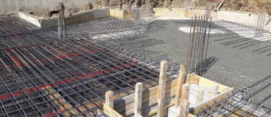 İnşaat alanı - beton döküm için hazır.