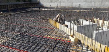 İnşaat alanı - beton döküm için hazır.
