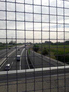 Otobanda otoyol trafiği - tatil için kalkış