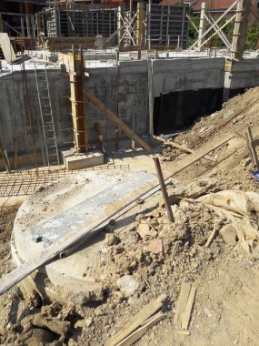 İnşaat alanı - beton döküm için hazır.