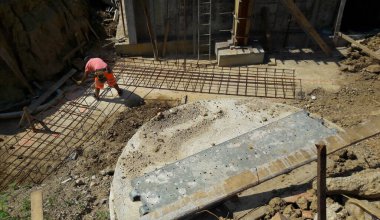 İnşaat alanı - beton döküm için hazır.