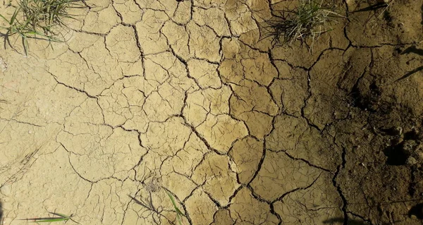 Terreno Troppo Arido Siccità Rischio Desertificazione — Foto Stock