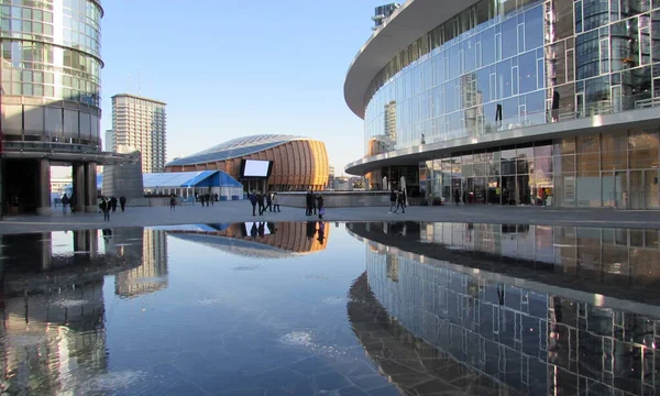 Milan Italie Juin 2020 Bâtiments Modernes Sur Piazza Gae Aulenti — Photo