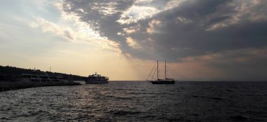 Yazın plaj tatili tekneyle - rahatla