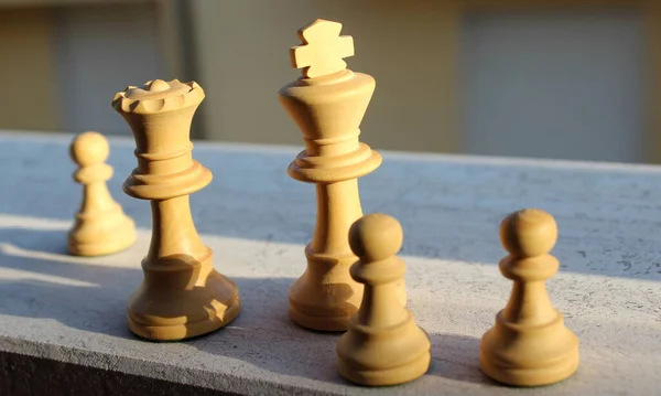 The king and queen in chess - parlor game