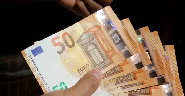 Banknoty Euro Symbolem Bogactwa — Zdjęcie stockowe