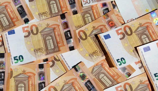 Eurosedlar Bordet Affärer — Stockfoto