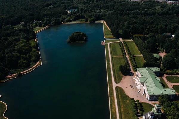 Uitzicht Vanaf Hoogte Van Het Landgoed Kuskovo Moskou Rusland Kuskovo — Stockfoto