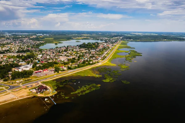 Draufsicht Auf Die Stadt Braslav Sommer Gebiet Witebsk Weißrussland — Stockfoto