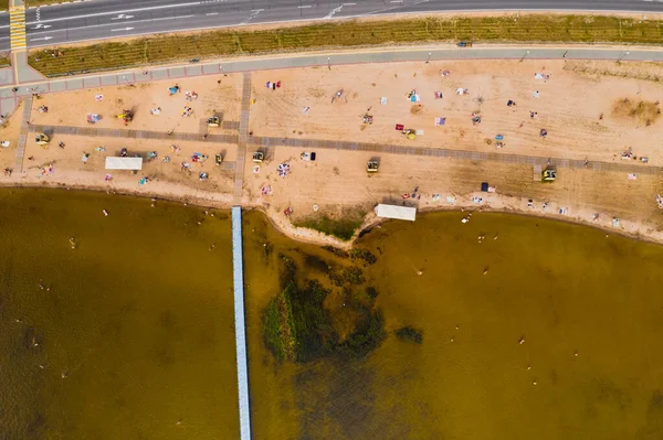 Draufsicht Auf Die Stadt Braslav Sommer Gebiet Witebsk Weißrussland — Stockfoto