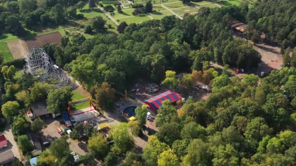 Barnnöjespark Med Lekplatser Staden Minsk Chelyuskintsev Park Vitryssland — Stockvideo