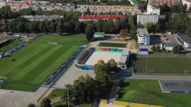 Kompleks Sportowy Centrum Mińska Otwartymi Stadionami Gier Białoruś — Wideo stockowe