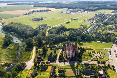 Gerviaty, Grodno bölgesindeki Eski Kutsal Üçleme Kilisesi, Belarus.