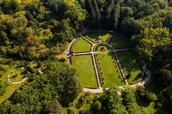 Ogród Botaniczny Mińsku Zielony Ogród Stylu Angielskim Białoruś — Zdjęcie stockowe