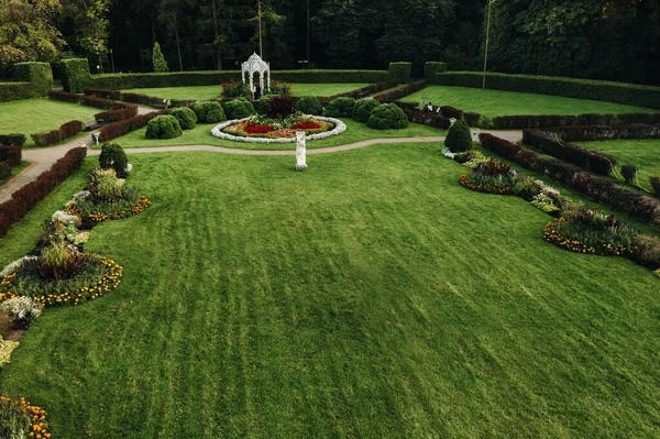 Ogród Botaniczny Mińsku Zielony Ogród Stylu Angielskim Białoruś — Zdjęcie stockowe