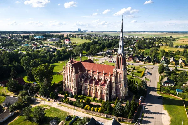 Stary Kościół Retro Świętej Trójcy Gerwiatach Obwód Grodzieński Białoruś — Zdjęcie stockowe