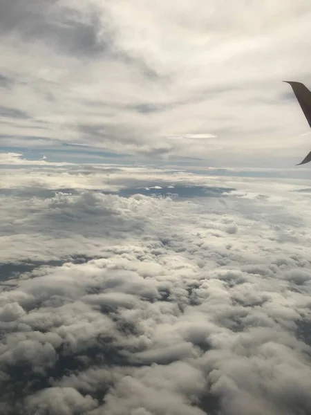 Terbang Atas Awan Surgawi — Stok Foto