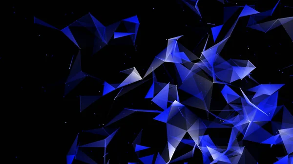 Абстрактное Многоугольное Пространство Точками Прямыми Наука Связях Треугольные Деловые Обои — стоковое фото
