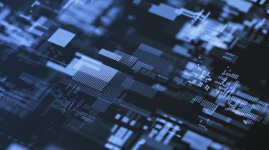 Dijital teknoloji geçmişi. Büyük veri görselleştirmesi. Teknoloji ve bilim. 3d oluşturma