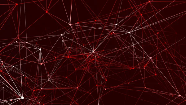 Abstracte Digitale Aansluitpunten Technologie Achtergrond Netwerkverbindingsstructuur Plexus Effect — Stockfoto