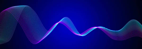 Colored Sound Wave Equalizer Music Futuristic Dots Background Rendering — Stock Photo, Image
