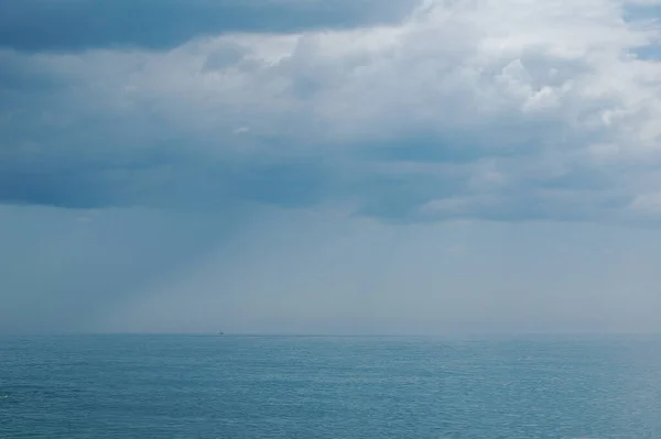 Mar Negro Crimea Vista Del Horizonte Marino Tiempo Nublado — Foto de Stock